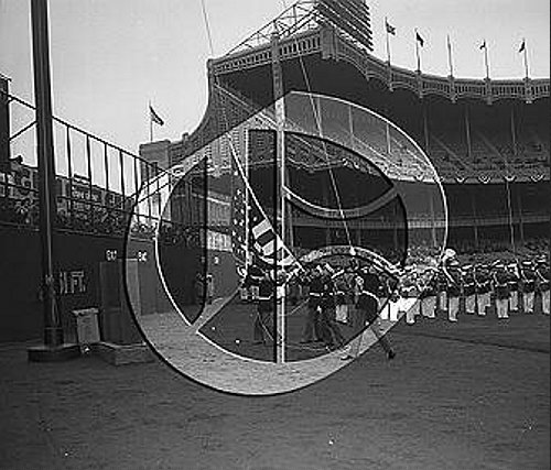 FLag Raising at Opening Day at Yankee Stadium55N0160